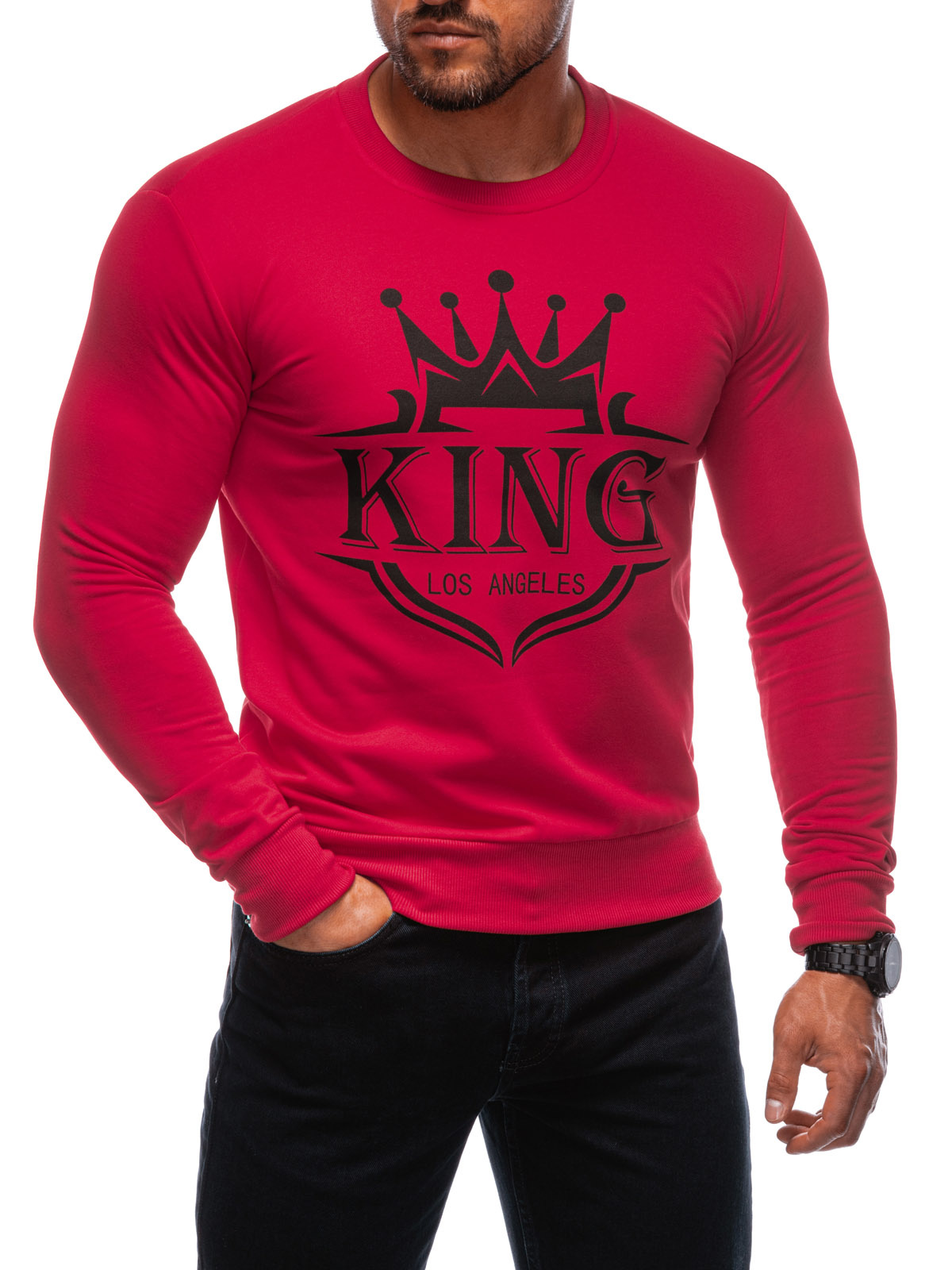 Men’s sweatshirt B1680 – red