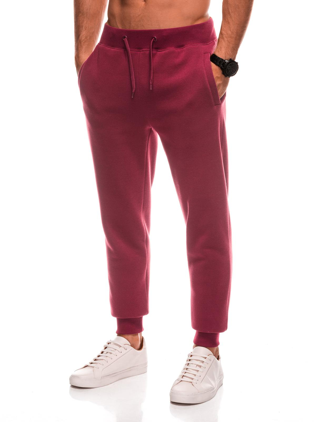 BASIC men’s uniform sweatpants joggers – maroon V7 EM-PABS-0108