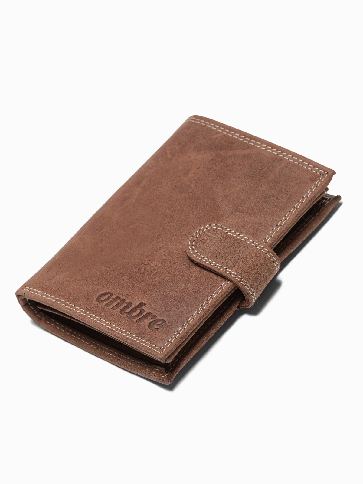 Men’s leather wallet – light brown A091