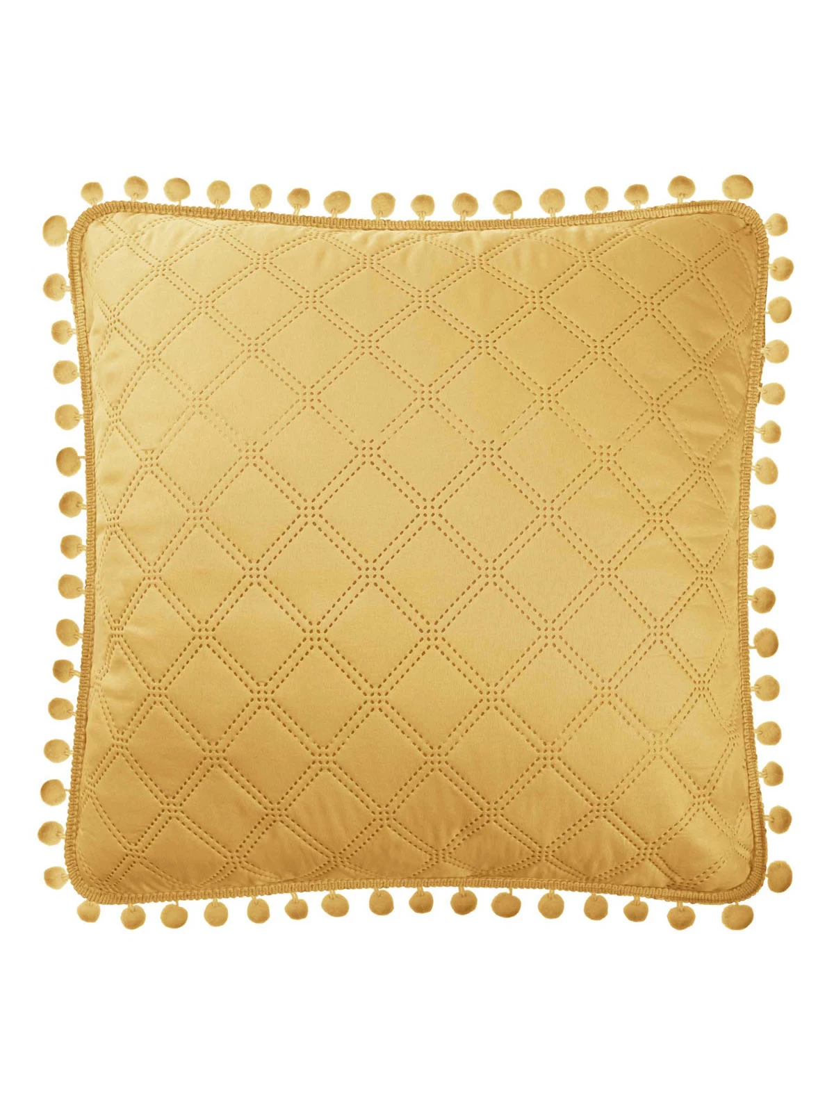 Decorative pillowcase Pompoo A811 – mustard