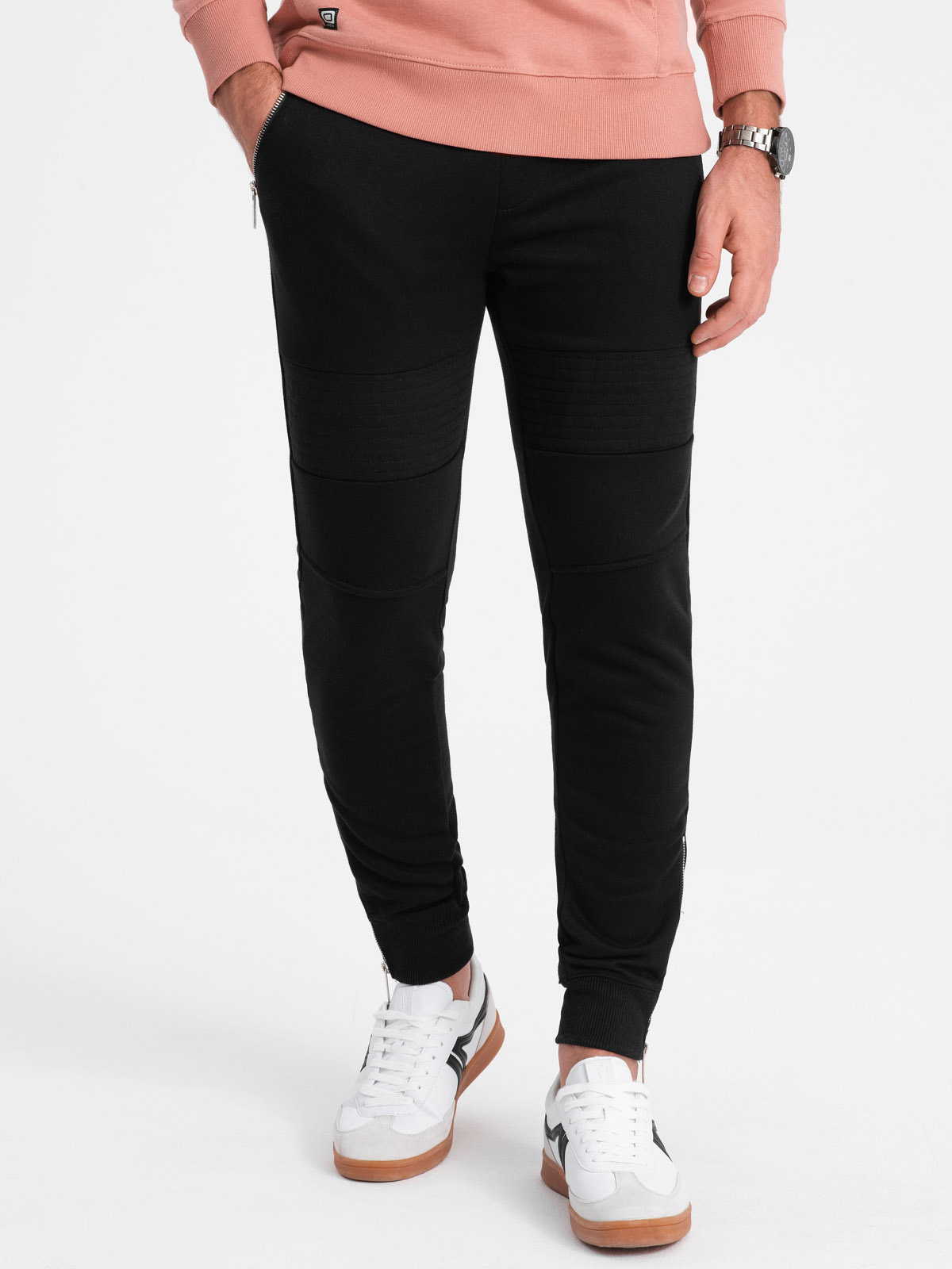 Men’s jogger sweatpants – black V3 OM-PASK-22FW-004