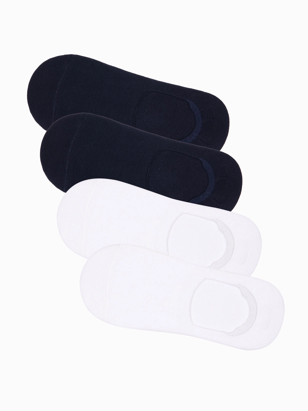 Men’s foot socks 4-pack – white and navy OM-SOSS-0104