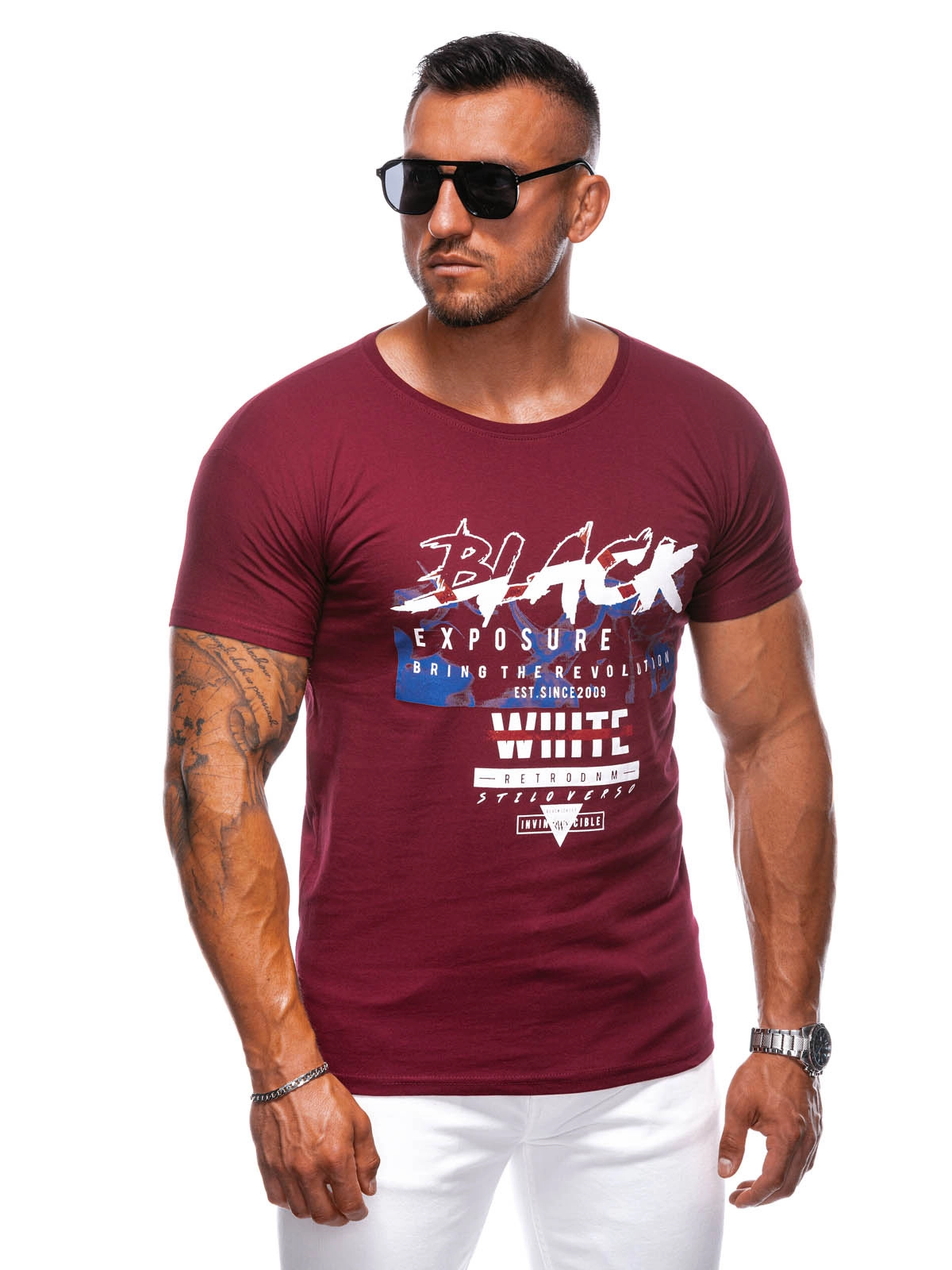 Men’s t-shirt S1982 – dark red