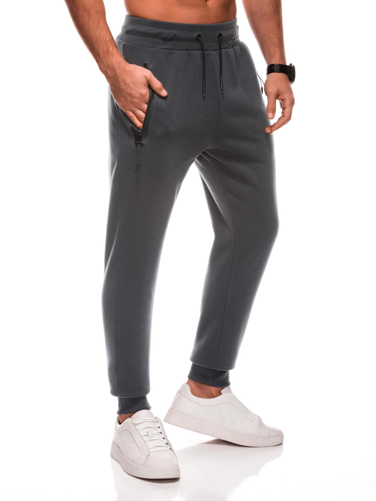 BASIC men’s uniform sweatpants joggers – black V6 EM-PABS-0108