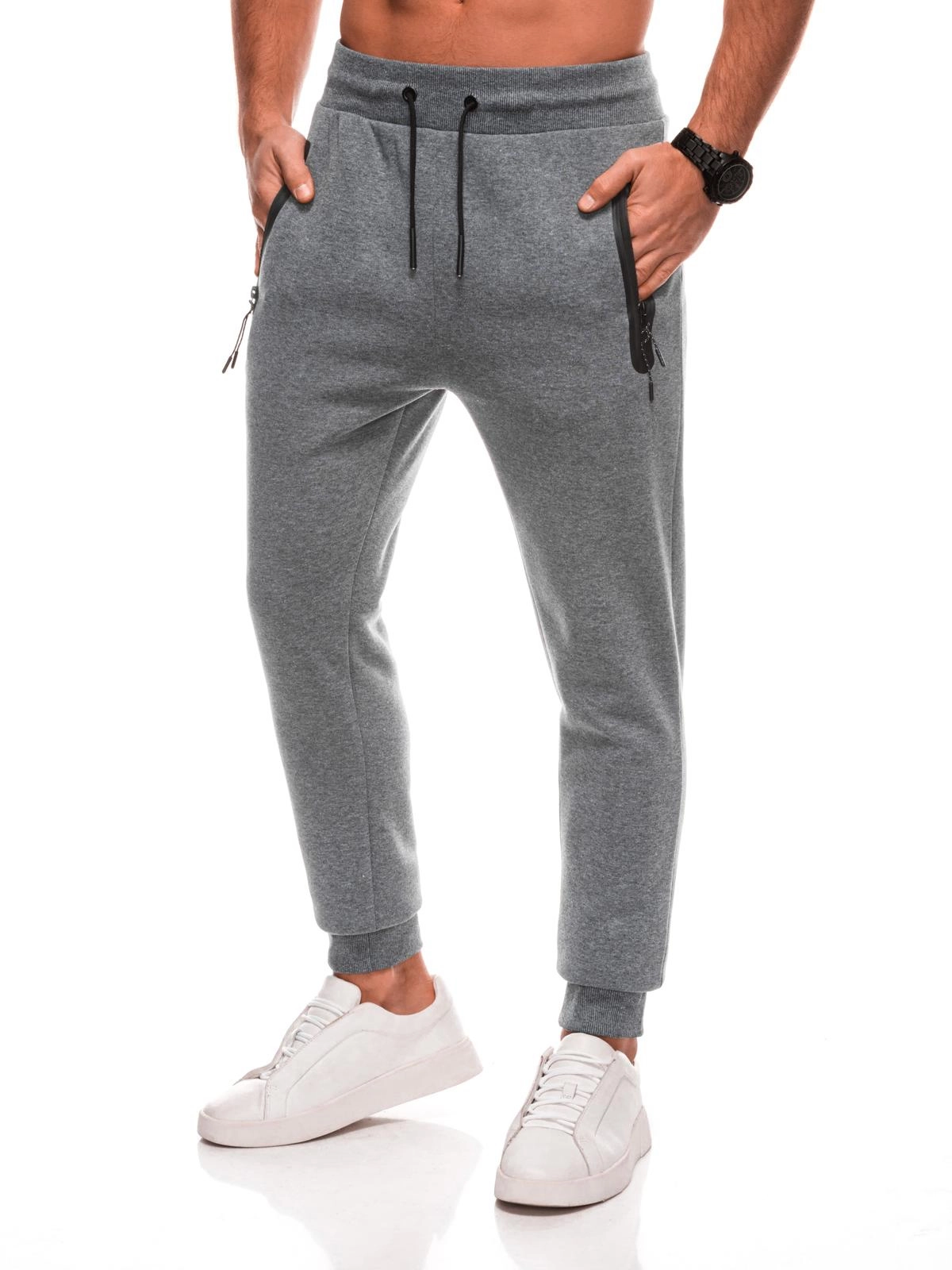 BASIC men’s uniform sweatpants joggers – black V6 EM-PABS-0108