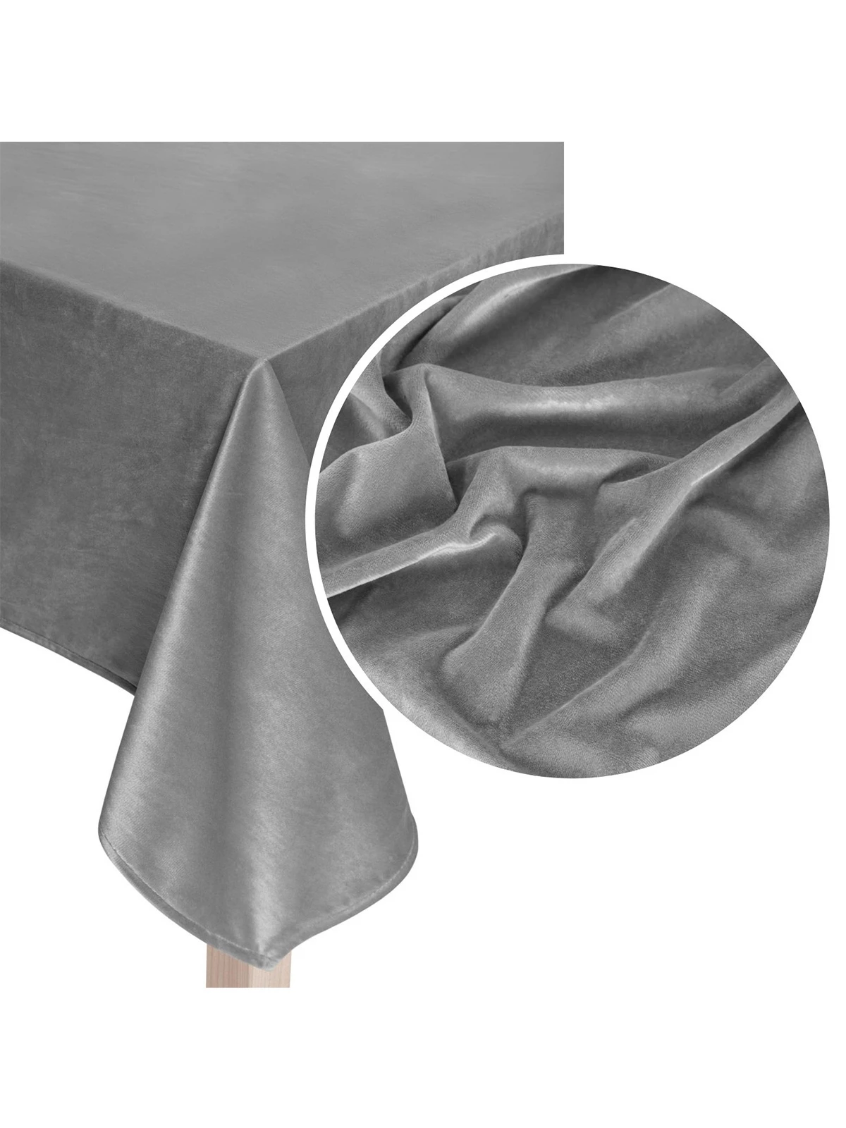 Velor tablecloth Soft A559 – ash