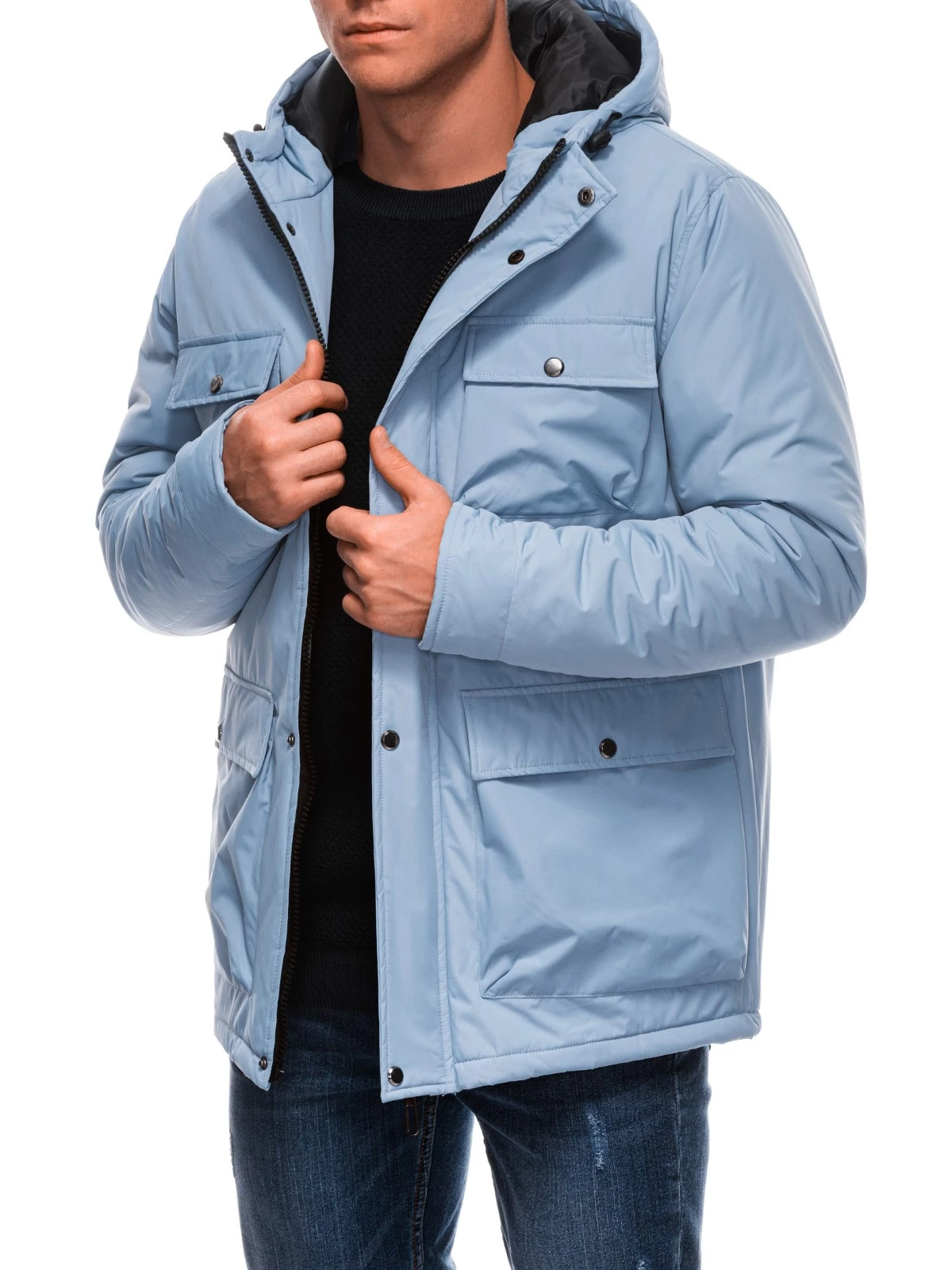 Men’s winter jacket C530 – light blue