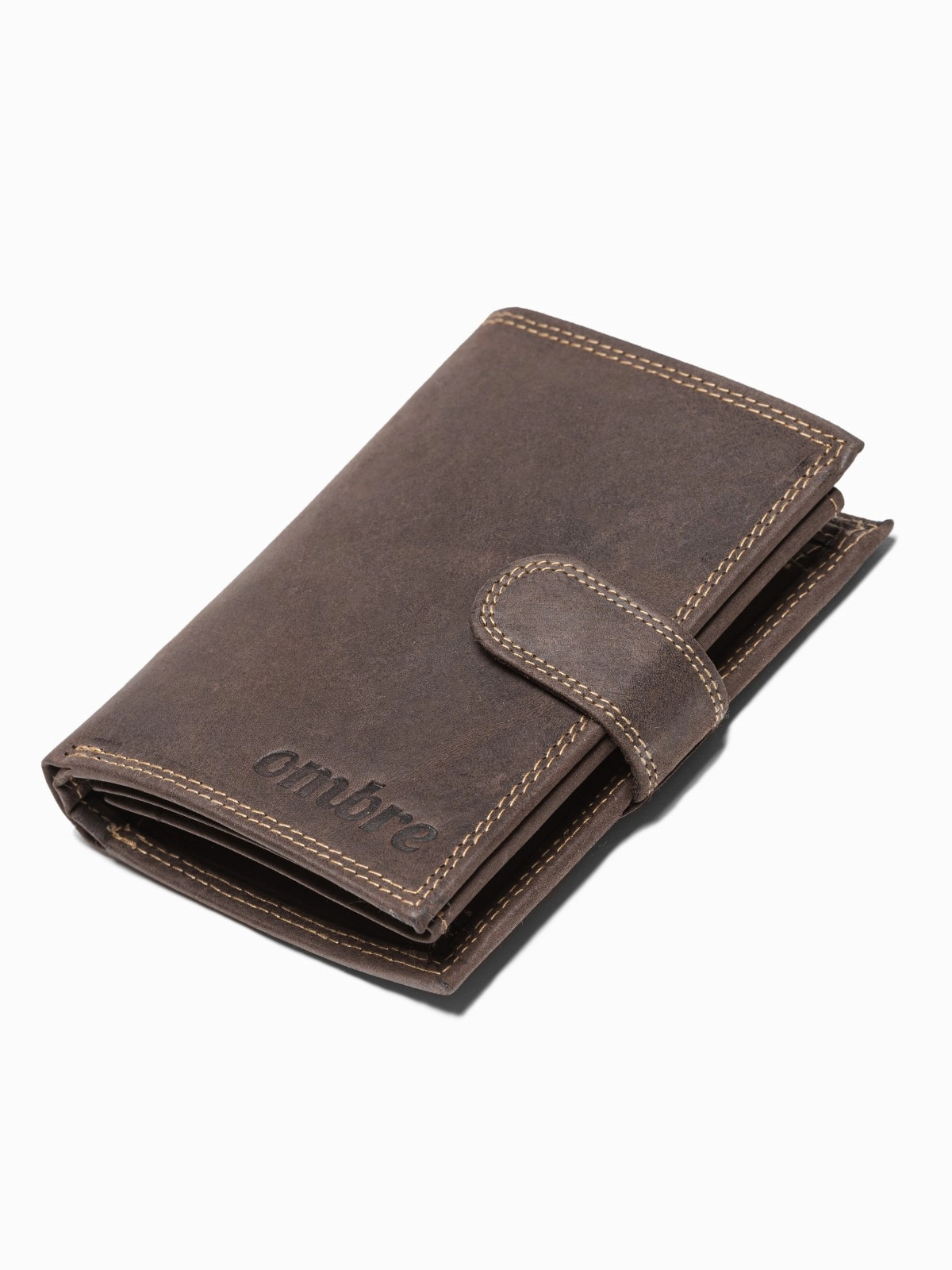 Men’s leather wallet – brown A091