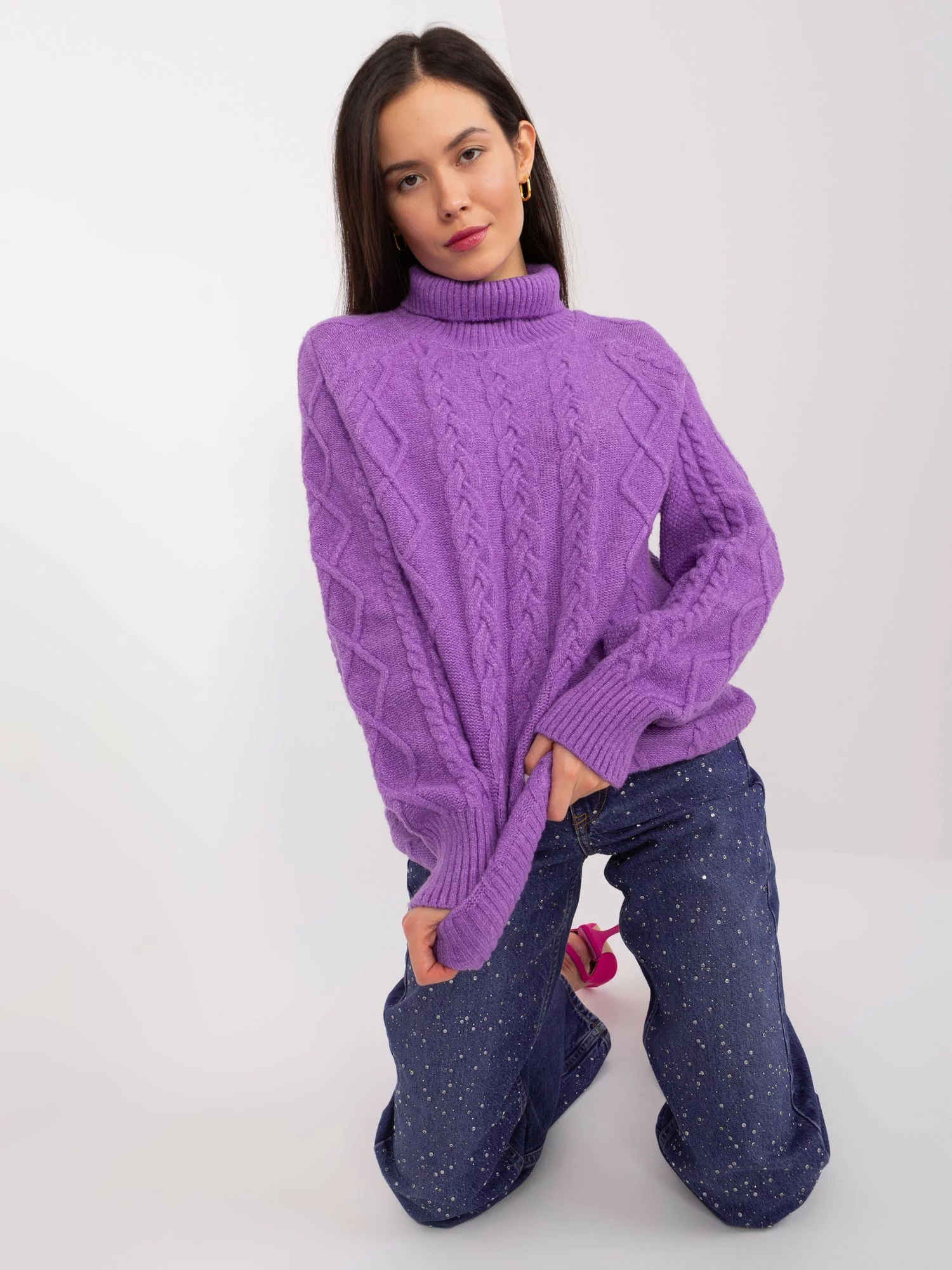 Sweter-AT-SW-2355-2.19P-fioletowy